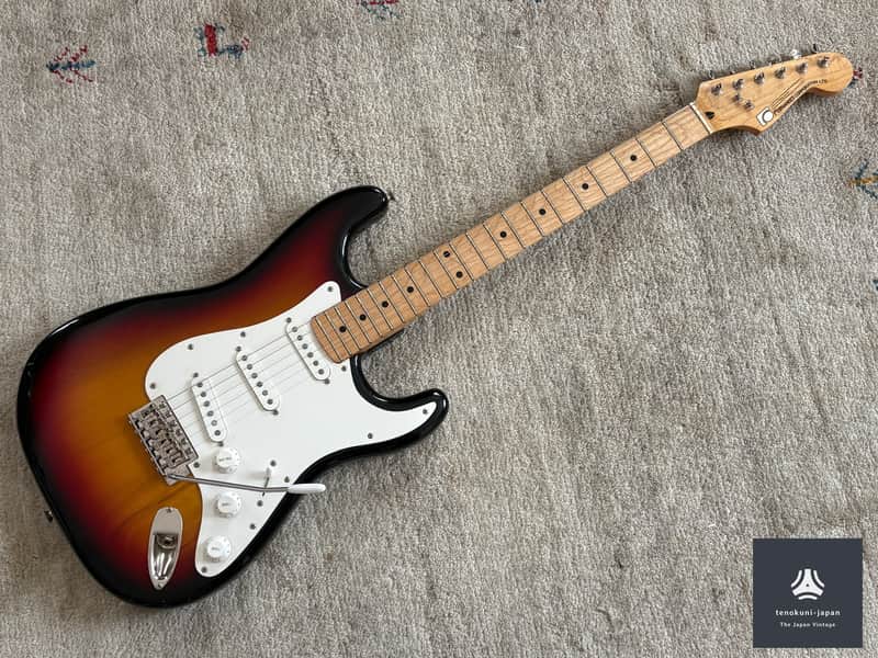 Fernandes FST-60 '80 Vintage MIJ Stratocaster Type Electric Guitar Made in Japan Stone "ISHI" Logo image 1
