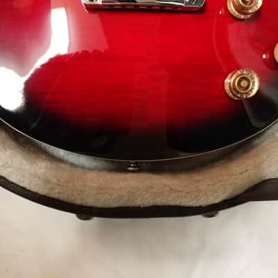 DEAN Thoroughbred X Flame Maple electric GUITAR new Trans Red - TBX w/ Case image 8