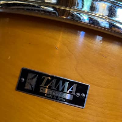 VINTAGE 1980's Tama Superstar Double Bass Drum Set in Natural Gloss - 14x24, 14x24, 8x12, 9x13, 10x14, 12x15, 16x16, 16x18 image 25