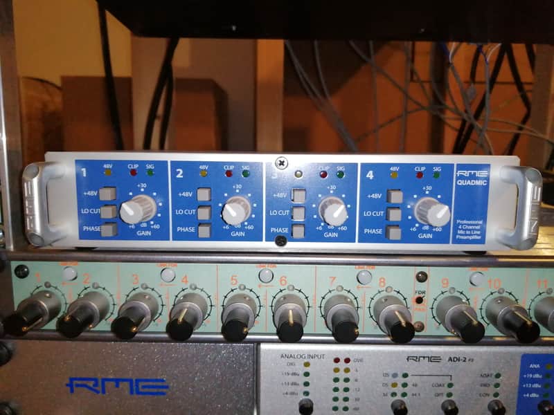 RME QUADMIC II 4-Channel Microphone Preamp 2010s - Blue image 1