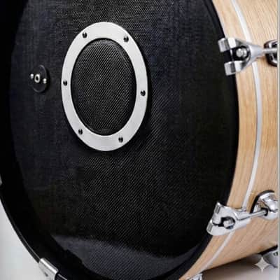 Dolby Electronic 3pc Drum Set 20” Bass Natural Wood for Roland Alesis image 5