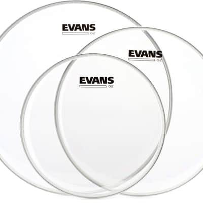 Evans G2 Clear 3-piece Tom Pack - 10/12/14 inch image 1