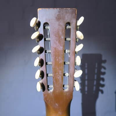 Stella Harmony H912 12 String 1966 Sunburst Kurt Cobain Nirvana Acoustic Guitar + Original Case image 14