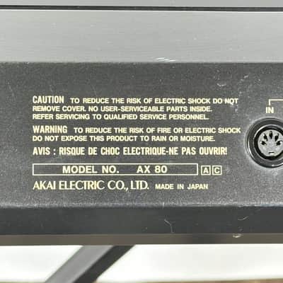 Vintage Akai AX 80 Analog Synthesizer Keyboard image 14