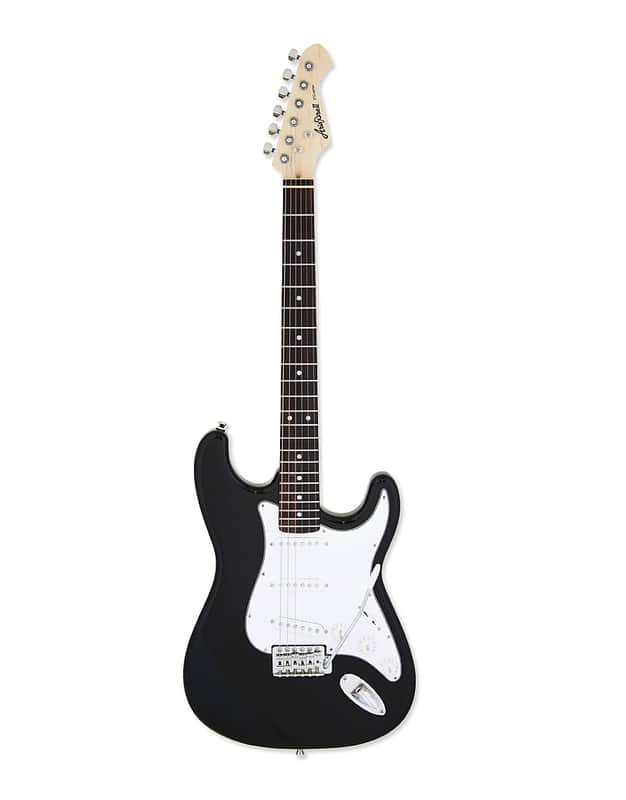 Aria STG-003-BK Pro II STG Series Basswood Body Bolt On Maple Neck 6-String Electric Guitar image 1