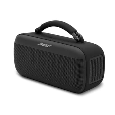 Bose NEW Bose SoundLink Max Portable Speaker, Large Waterproof Bluetooth Speaker, Up to 20 Hours of Battery Life, USB-C, Built-in 3.5mm AUX Input, Black + H&A 3' Aux Cable image 6