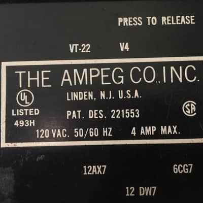RANDY CALIFORNIA'S HISTORIC VINTAGE 1970 AMPEG V4 STACK 100W TUBE AMP SPIRIT!! image 7