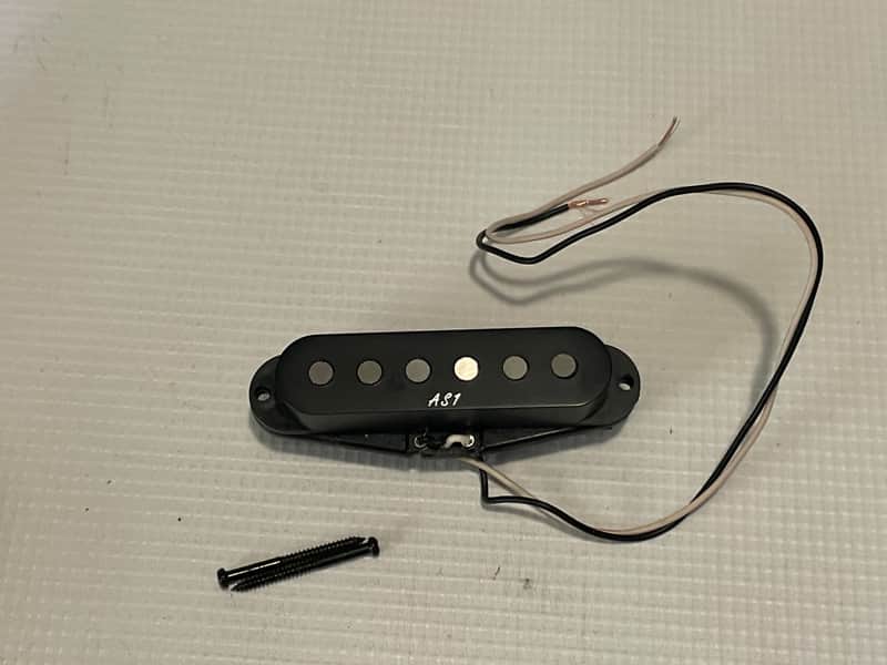 1990's Korean Ibanez S470 S Series AS1 Black Middle Single Coil Guitar Pickup 5.59k image 1