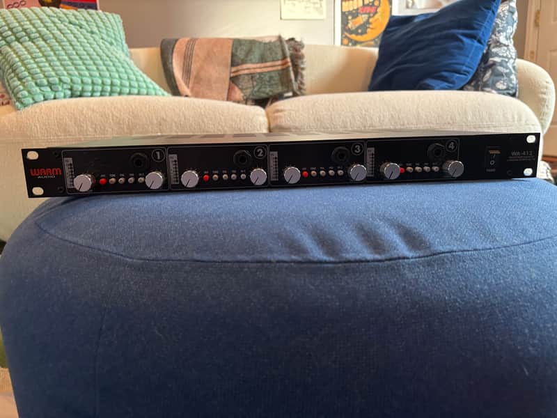 Warm Audio WA-412 4-Channel Mic Preamp 2016 - Present - Black image 1