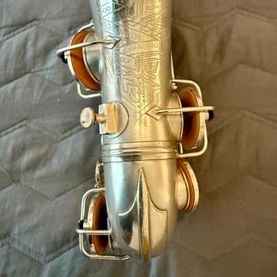 Conn NWII 4M Curved Soprano Silver Deco Engraving Very Rare Overhauled Beautiful image 2