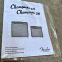 Fender CHAMPION 20 / 40 Guitar Amp Amplifier Owners Manual