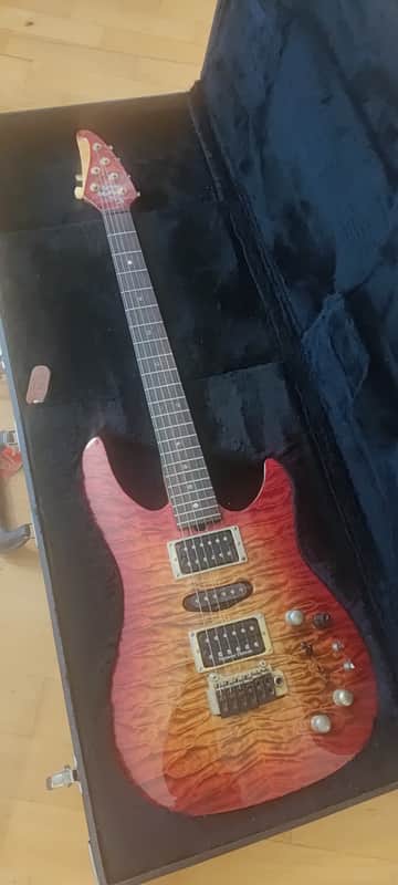 Brian Moore CP90TP.13 2001 - Cherry sunburst - Flame image 1