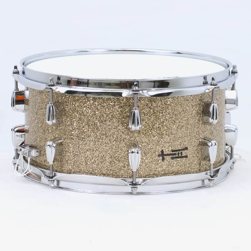 TreeHouse Custom Drums 6½x13 8-ply Maple Snare Drum - Ginger Glass Glitter image 1