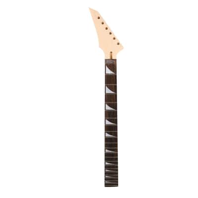 Maple Guitar Neck Reversed Head 22 fret 25.5 inch Rosewood Fretboard Bolt on heel image 1