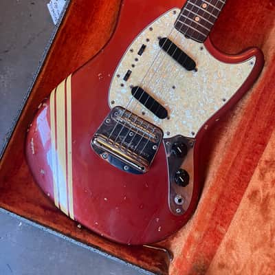 First Year! Fender Mustang 1968 - Competition Red image 2