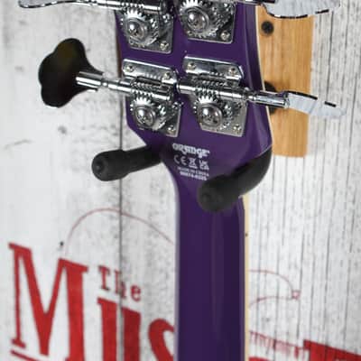 Orange Glenn Hughes Signature O Bass Electric Bass Guitar Purple with Gig Bag image 13
