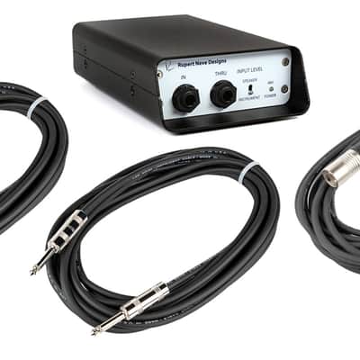 Rupert Neve Designs RNDI-CABLE-K Direct Box with 2x 20' 1/4 Cables and a 20' XLR Cable image 1