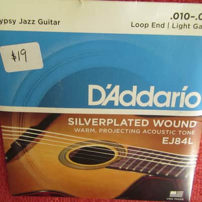2 SETS D'Addario NOS Gypsy Jazz Light strings 2000's - steel image 3