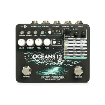 Electro Harmonix Oceans 12 Dual Stereo Reverb Effects Pedal image 1