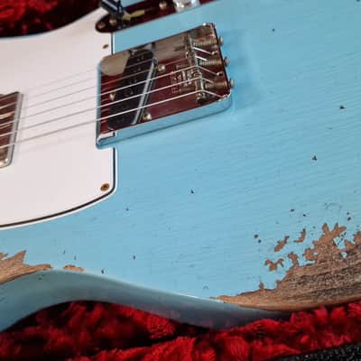 Fender Custom Shop '67 Telecaster Heavy Relic Daphne Blue American Vintage USA 1967 60s Reissue electric guitar image 4