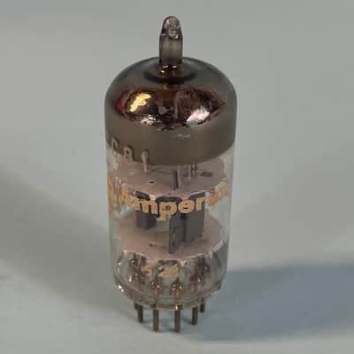 1963 Amperex 12AT7 ECC81 Vintage Bugle Boy Tk2 Suresnes France Preamp Tube! T105 image 1