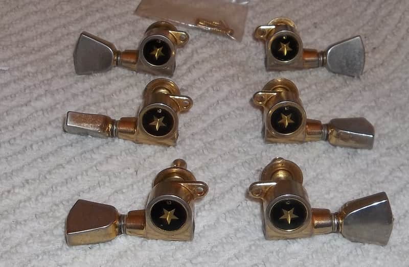 Vintage Gotoh "Star" Tuners 1970s Gold image 1