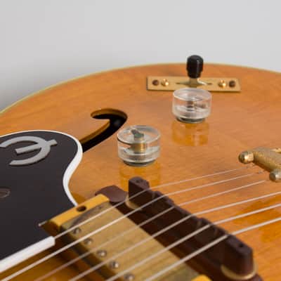 Epiphone Zephyr Deluxe Cutaway Arch Top Hollow Body Electric Guitar (1954), ser. #68425, original hard shell case. image 13