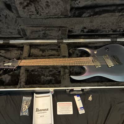 Ibanez Axion Label RGD71ALMS 7-String Multi-Scale - Black Aurora Burst Matte - Fishman Fluence Modern, Gator Hardshell Case image 14