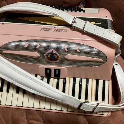 Generalfisa Pink *Vintage 48 Bass 17" Accordion* [EXCELLENT] George Riddle 1970s/80s - Pink image 8