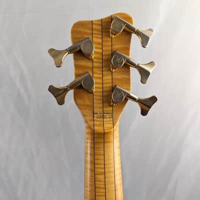 WARWICK Germany Streamer Stage I Broadneck 5-String Bass - Flamed Maple Neck-Through, Rare 20mm String Spacing image 8