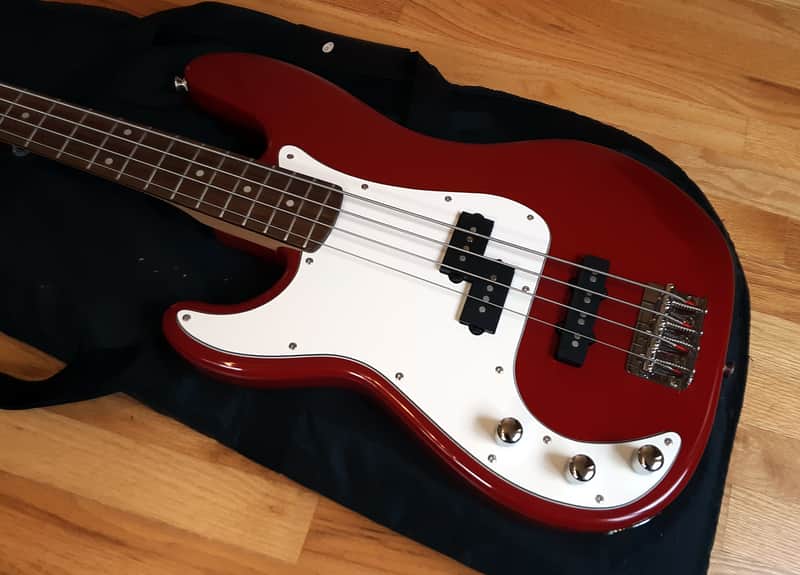 Squier Standard P-Bass Special Left Handed with gig bag image 1