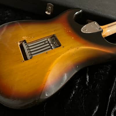 Fender Stratocaster Sunburst 1975 - sunburst image 2