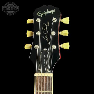Used 2000 Epiphone Les Paul MIK w/EMGs Cherry Sunburst w/case TSU25190 image 8