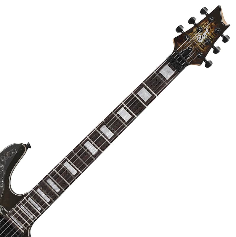 Cort KX5-FR-CQ Super Strat Floyd Rose FR Humbucker Unique Graphic