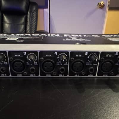 Behringer Ultragain Pro-8 Digital ADA8000 8-Channel Mic Preamp with A/D Converter 2000s - Black / Silver image 3