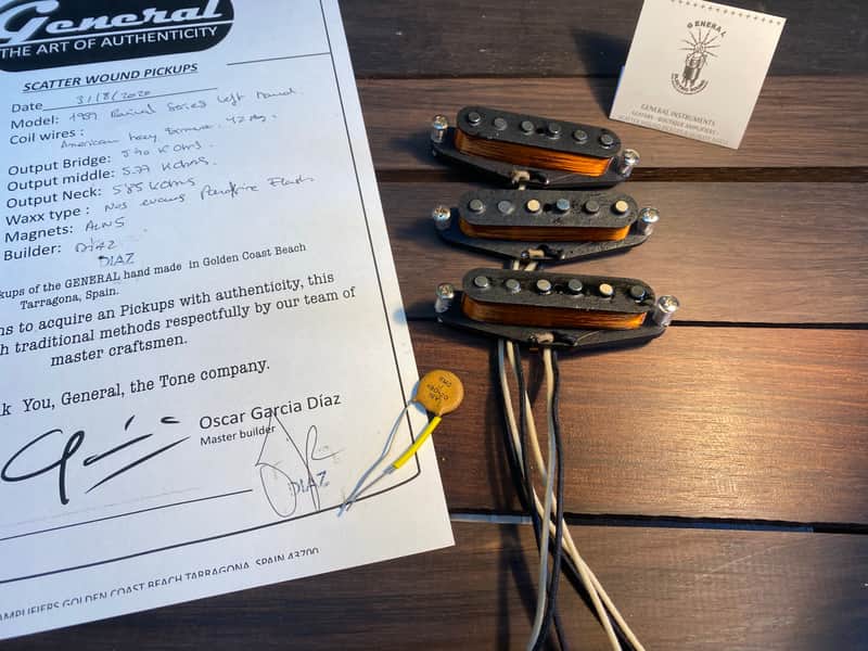 General Vintage Tone  1959 for Stratocaster®️ 59 pickup set hand wound Left handed Heavy Formvar Lefty   image 1