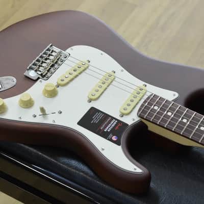 Fender Limited Edition American Performer Stratocaster Electric Guitar, Satin Mocha Burst image 8