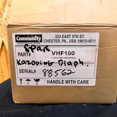 Community VHF100 High Frequency Compression Driver - NEEDS DIAPHRAGM PARTS ONLY image 6