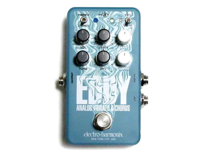 Used Electro-Harmonix EHX Eddy Analog Vibrato & Chorus Guitar Effects Pedal image 1