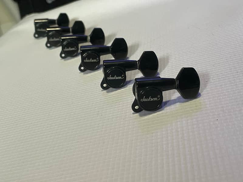 1990's Japan Jackson Professional Model Series R Logo Tuners Tuning Pegs 6 In Line image 1