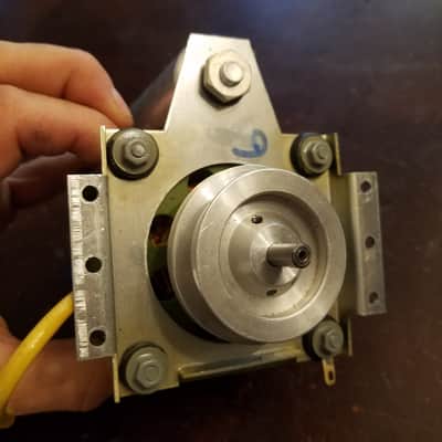 Tandberg Papst Model 6 Synchronous Motor and Jensen paper capacitor  HSZ 32.50-4-440D 1959-1961 - Green image 7