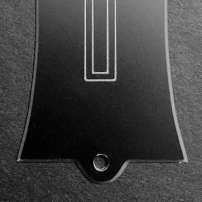 GUITAR TRUSS ROD COVER - Engraved - Fits GIBSON USA - CROSS - BLACK SILVER image 1