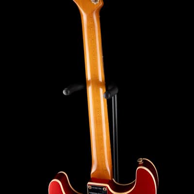 Used 2021 Fender Custom Shop Limited Edition Double-Bound Stratocaster Journeyman Relic Aged Candy Tangerine with Case image 12