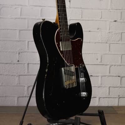 Rust (30th Street Guitars NYC) Thinline T-Style Electric Guitar 2020 Black Relic w/Case image 4