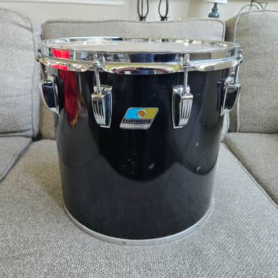 Ludwig 14 inch tom drum classic 1980s - Black Cortex image 1