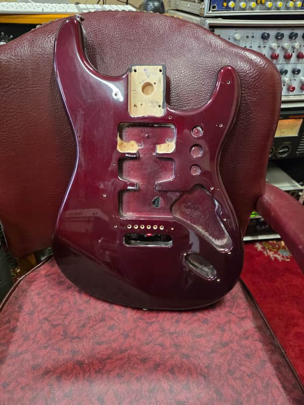 Fender Stratocaster Body Humbucker Neck Route Mexico 2001 image 1