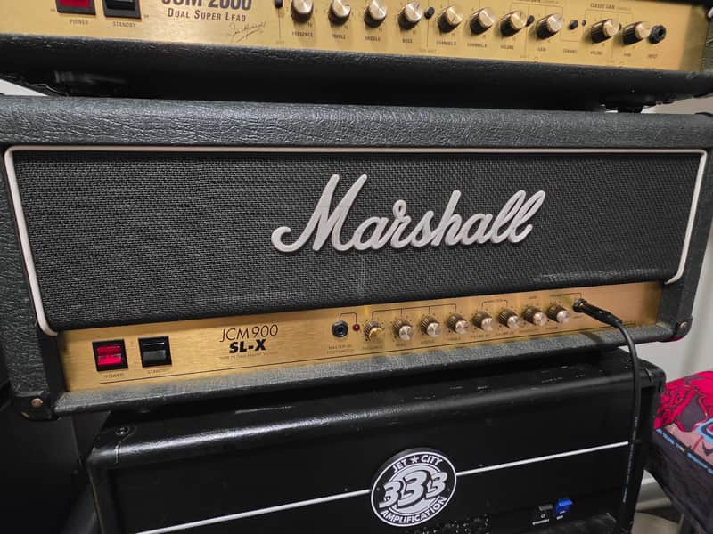 Marshall JCM 900 Model 2500 SL-X 50-Watt Hi Gain Master Volume Head 1990s - Black image 1