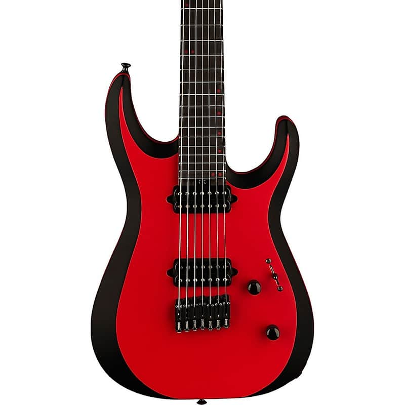 Jackson Pro Plus Series DK MDK7P HT 7-String Electric Guitar Regular Red with Black Bevels image 1