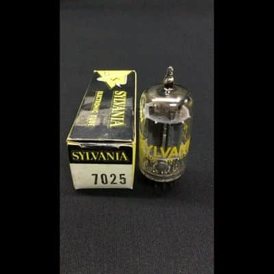 NOS NIB SYLVANIA 7025 (Low Noise 12AX7) Vintage Audio VACUUM TUBE Tested 10.9874 image 1
