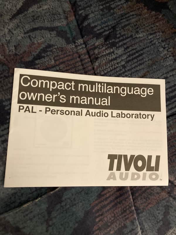 Tivoli Audio PAL MULTILANGUAGE Original Owners Manual / User Manual image 1